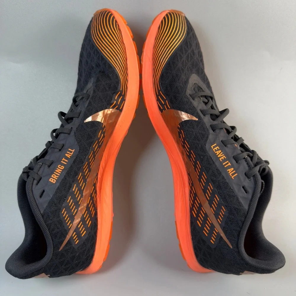 Nike Zoom Rival XC Mens 10 Cross Country Spike Running Trainer Black Orange Shoe